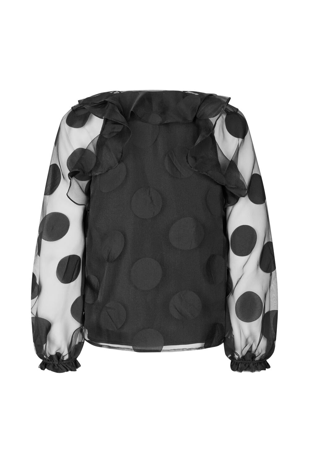 Skjortebluse - Dotted Black